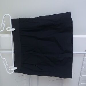 Helmut Lang Wool Stretch Mini Skirt With Pockets Elastic Waist